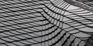 Close-up of slate roof tiles in Toronto showing detailed craftsmanship and precise repair work by Right Choice Roofing and Repair.