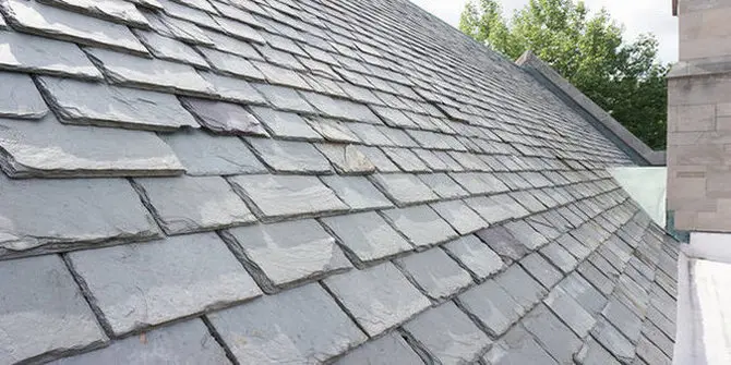 Slate roofing on a historic Toronto building restored by Right Choice Roofing and Repair