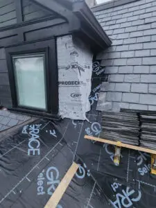 Expert slate roof replacement and repair in Toronto featuring high-performance underlayment by Right Choice Roofing and Repair.