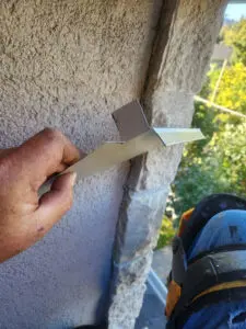 Engineered metal flashing fitted during a multi-layer Soffit repair in Toronto