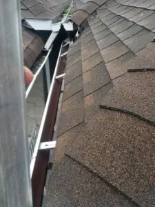 Roof repair in progress after wildlife damage in St. Clair West Village, Toronto by Right Choice Roofing and Repair