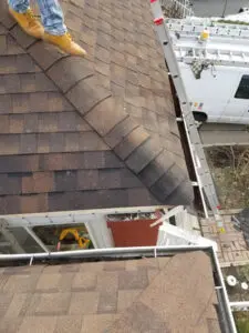 Finished roof Shingles replacement after wildlife damage repair in Bloor West Village, Toronto by Right Choice Roofing and Repair